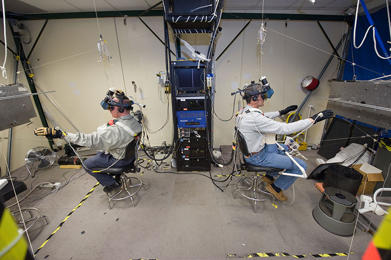 NASA training with advanced VR devices