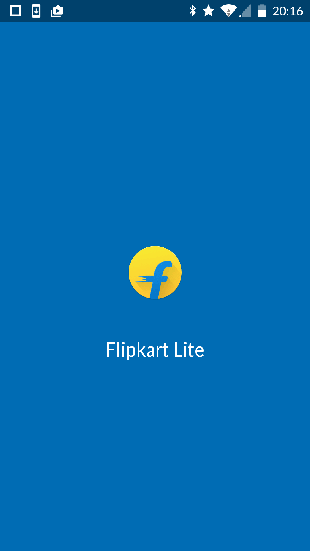Flipkart splashscreen